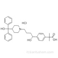 Benzeneaceticacid, 4- [1-idrossi-4- [4- (idrossifenilmetil) -1-piperidinil] butil] -a, a-dimetil-, cloridrato (1: 1) CAS 153439-40-8